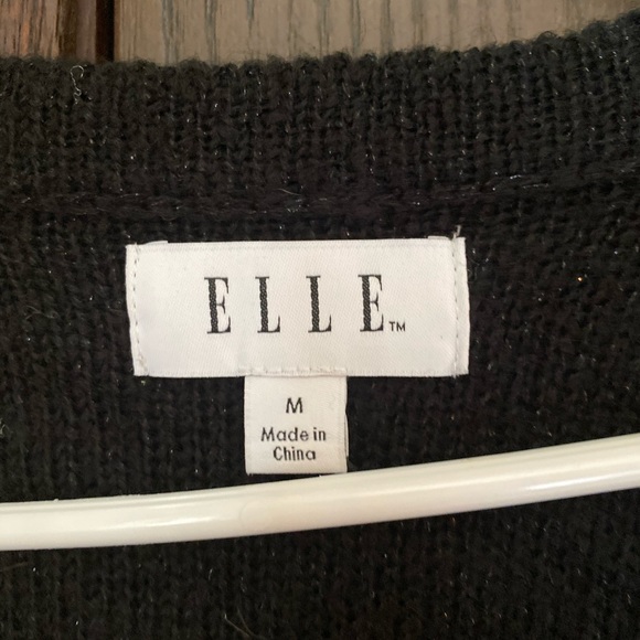 Black Elle cardigan with subtle sparkly accents - Picture 3 of 4